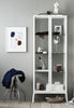 MILSBO Glass-door cabinet, 73x175cm, White