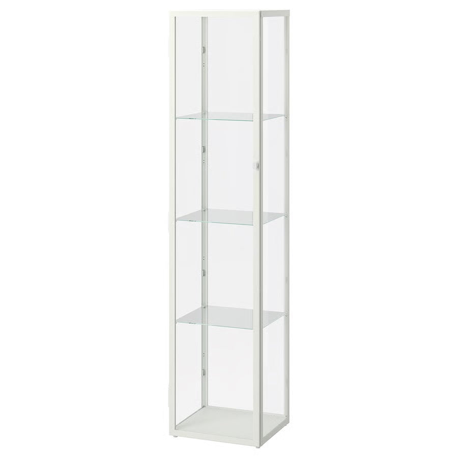 BLALIDEN Glass-door cabinet, White, 35x32x151cm– Home Swede Home