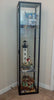 BLALIDEN Glass-door cabinet, Black, 35x32x151cm