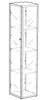 BLALIDEN Glass-door cabinet, Black, 35x32x151cm