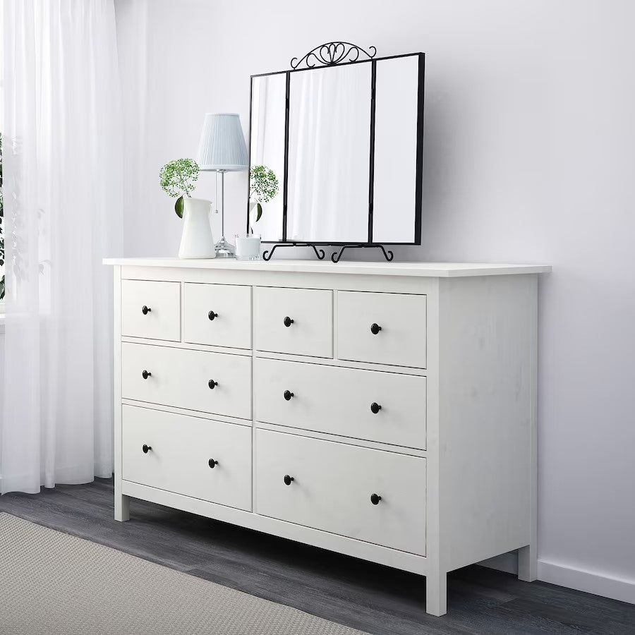 HEMNES Chest of 8 drawers, 160x96cm, White stain– Home Swede Home