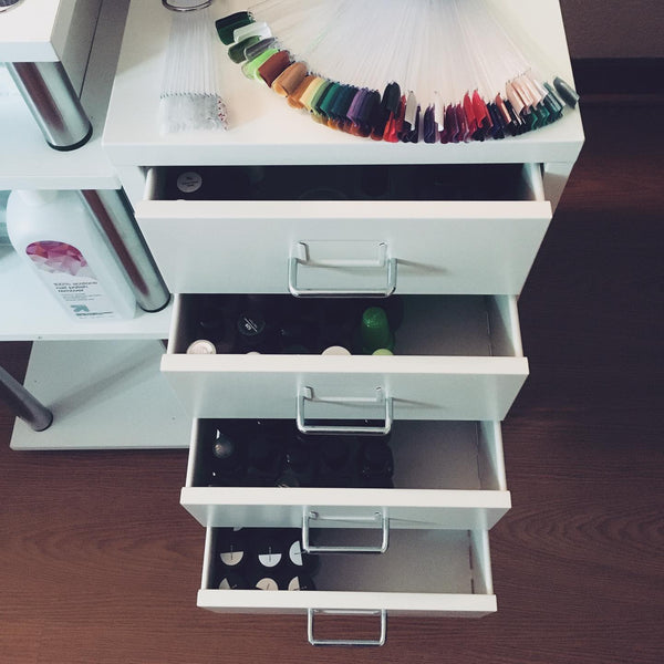 HELMER Drawer unit on castors, White, 28x69cm