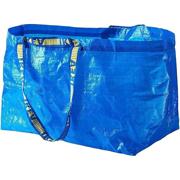 FRAKTA Carrier bag, large, 71 l, Blue