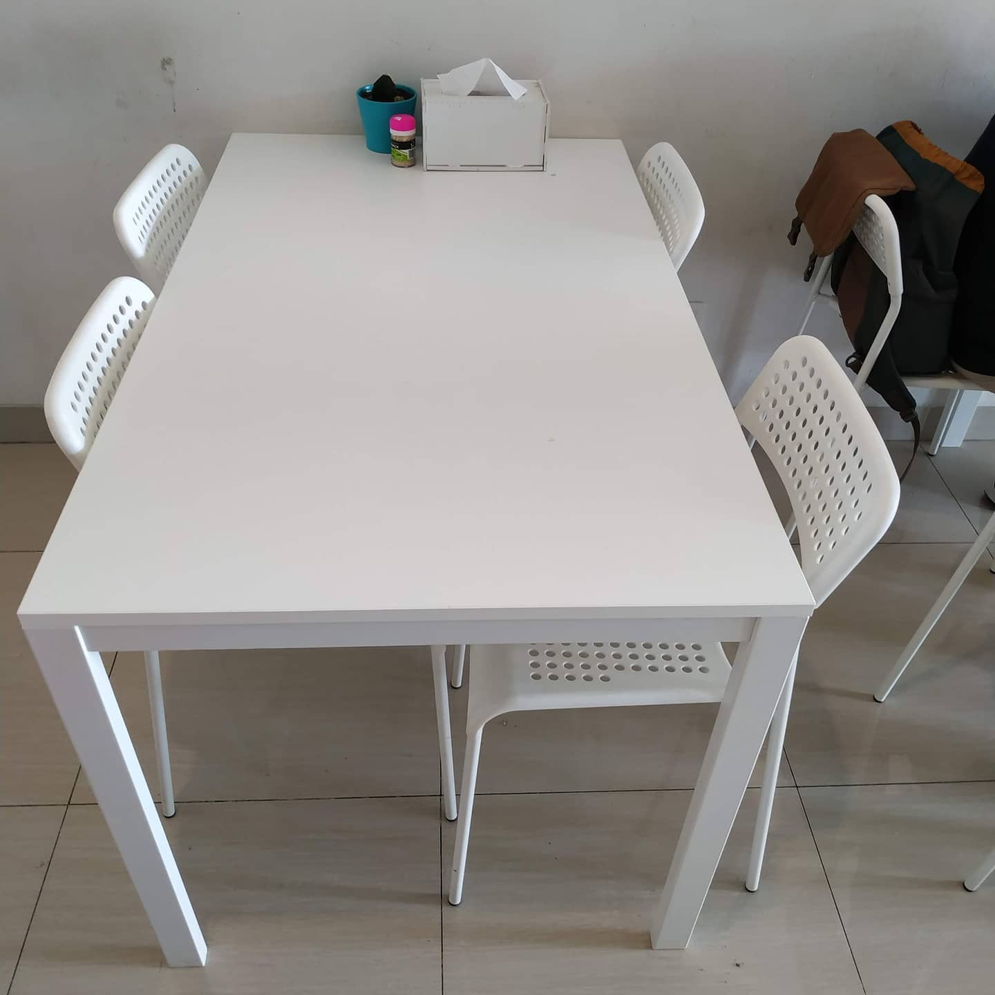 MELLTORP Table, White/white, 125x75cm– Home Swede Home