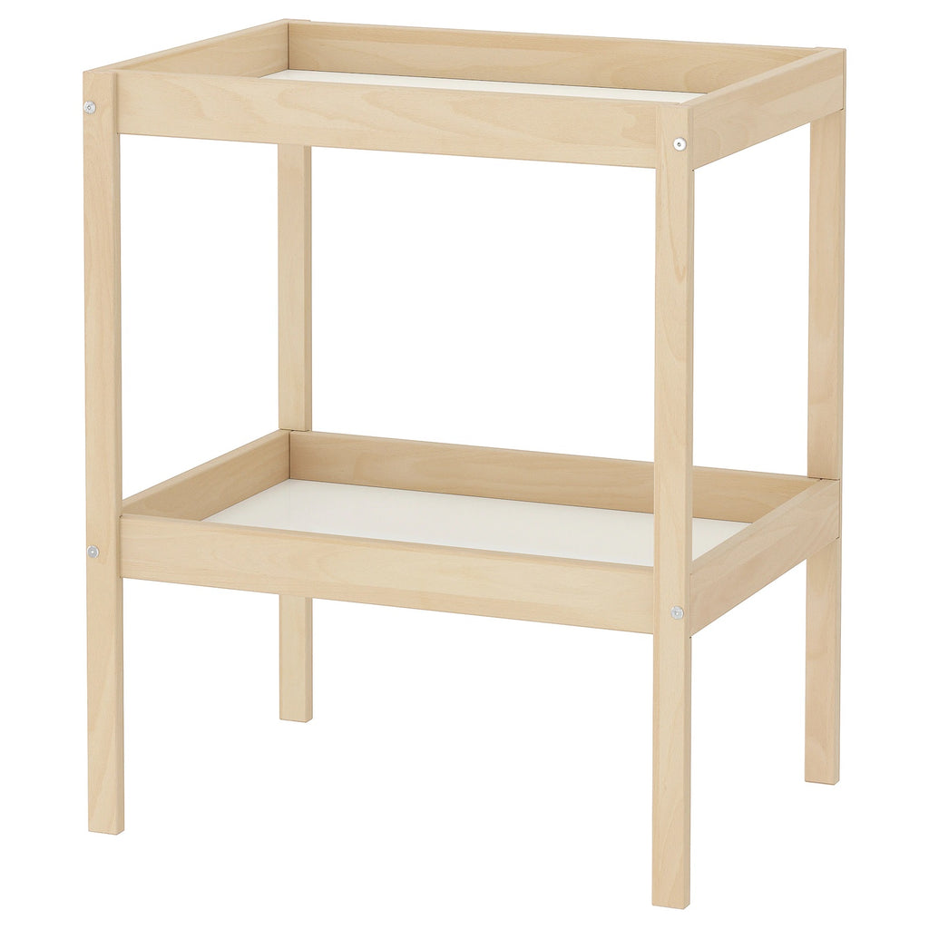 SNIGLAR Changing table, 72x53cm, Beech/white– Home Swede Home