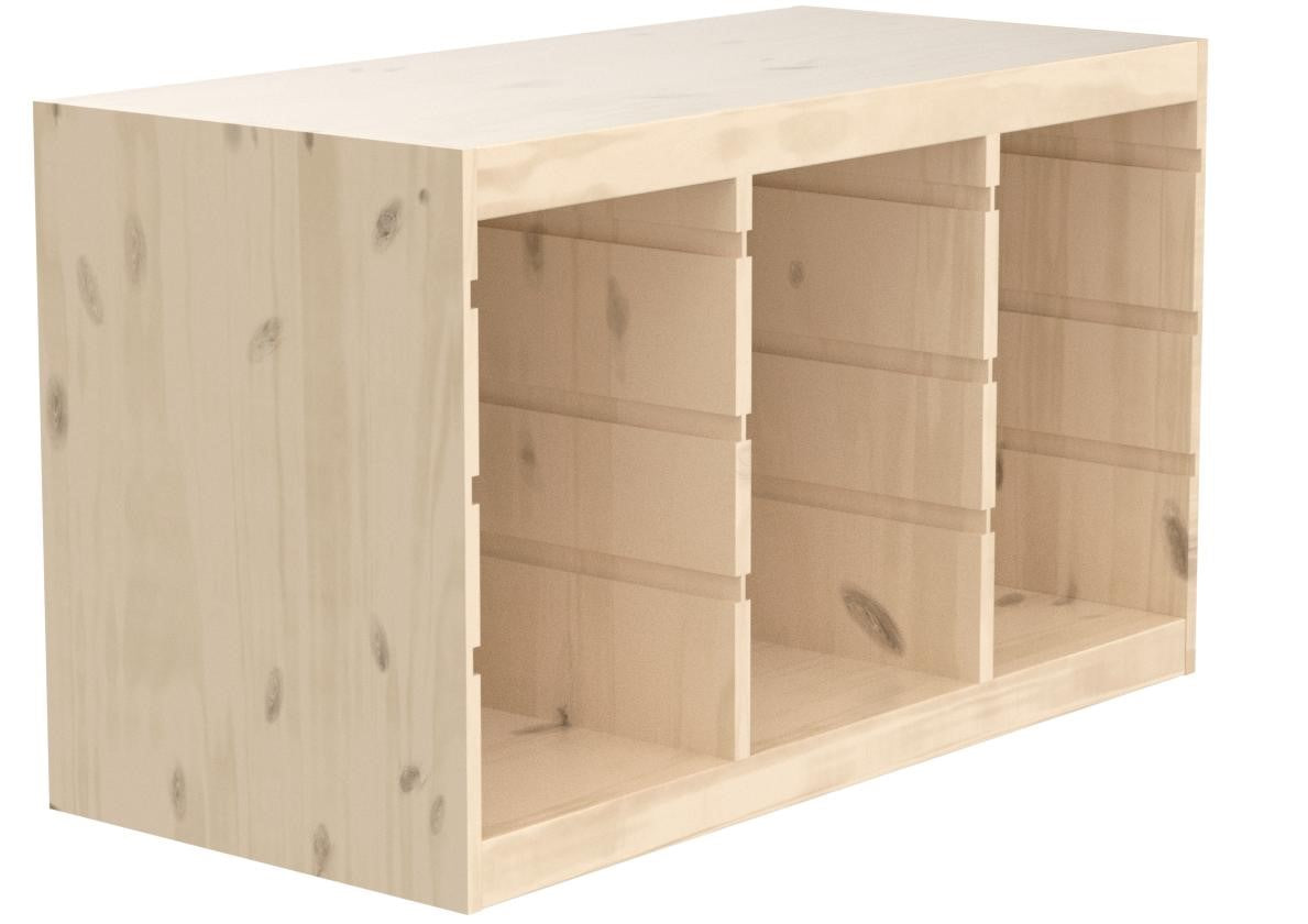 TROFAST Frame, 99x44x56cm, Light white stained pine Home Swede Home