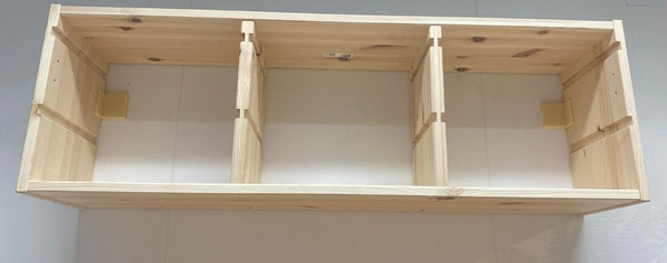 TROFAST Wall storage frame, 93x30cm, Light white stained pine
