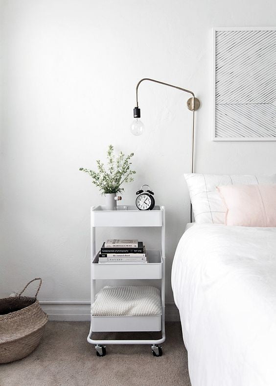 RASKOG  Trolley, White