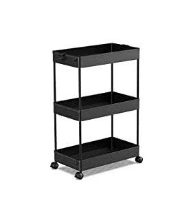 NISSAFORS Trolley, 50.5x30x83cm, Black