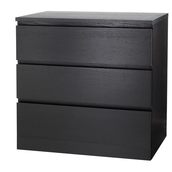 modern dressing table black KULLEN Chest of 5 drawers, black-brown, 70x112 cm – Likea projects limited main image 0