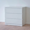 MALM chest of 3 drawers, White