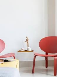 FROSET Easy chair, Red stained oak veneer