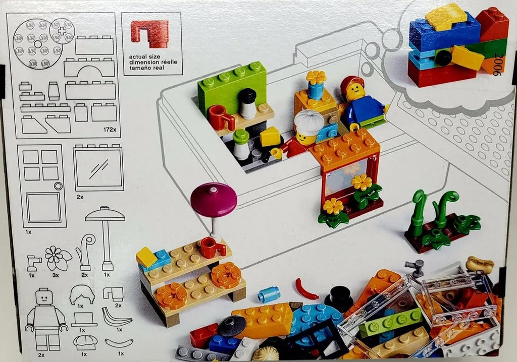 BYGGLEK 201-piece LEGO brick set, Mixed colours - Main Image
