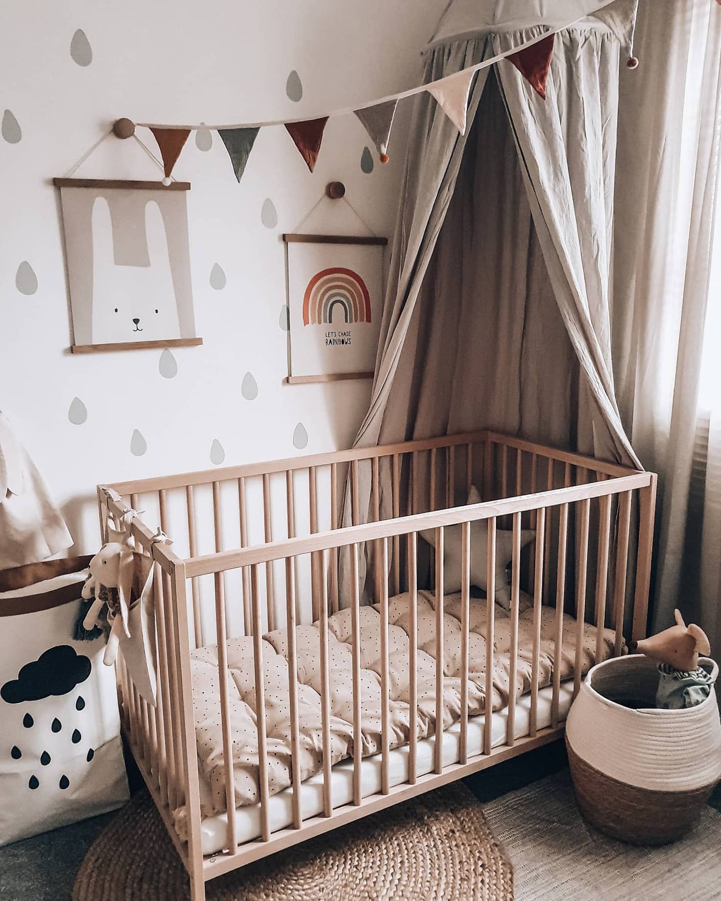 Crib Toddler Bed Ikea IKEA SUNDVIK Crib, Gray, 27 1/2x52