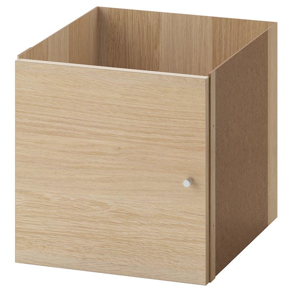 KALLAX insert with door, White stained oak effect– Home Swede Home