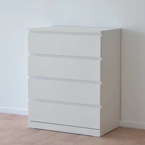 MALM Chest of 4 drawers, White