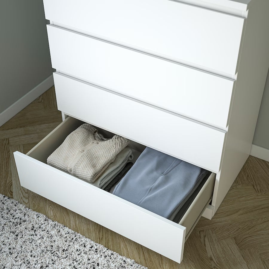 ikea malm 4 drawer dresser IKEA Dresser Hack: Combine 3 of the 4 Drawer Malm Dressers for Extra Storage