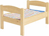 DUKTIG Doll's bed with bedlinen set, Pine/multicolour