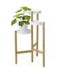 SATSUMAS Plant stand, Bamboo/white, 78cm