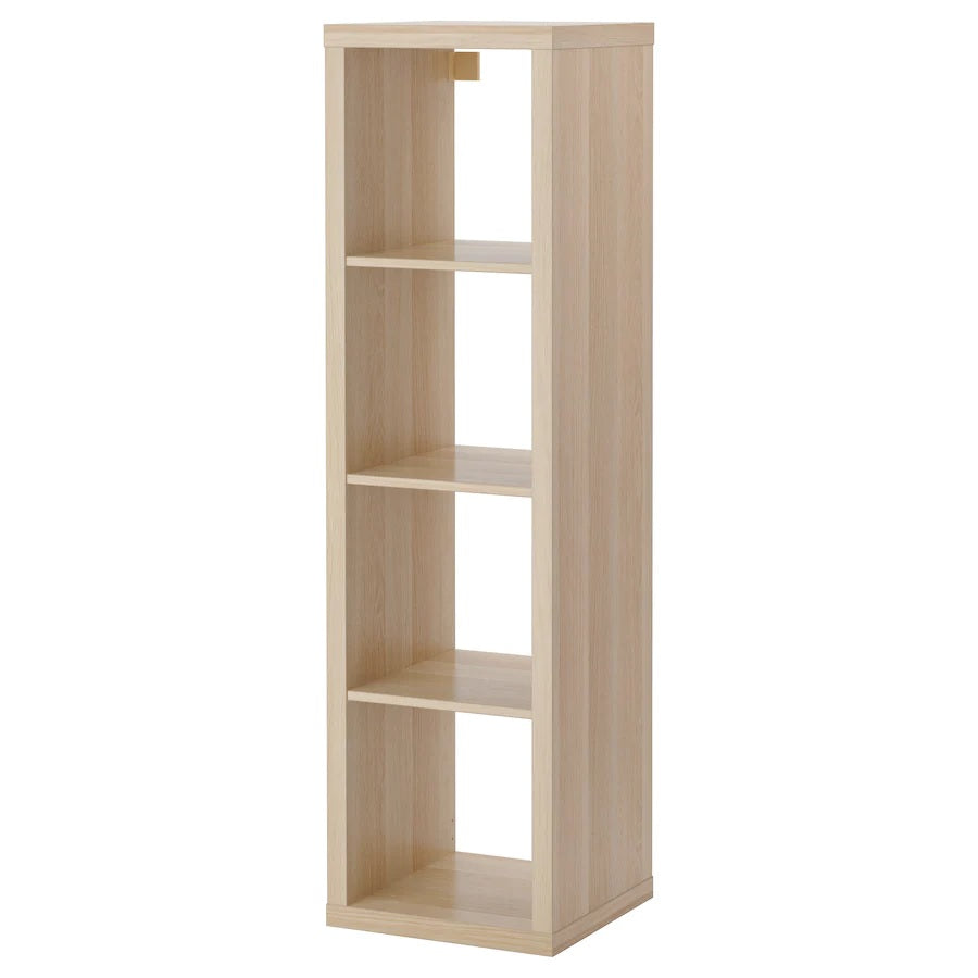 KALLAX 1x4, 42x147cm, White stained oak effect– Home Swede Home
