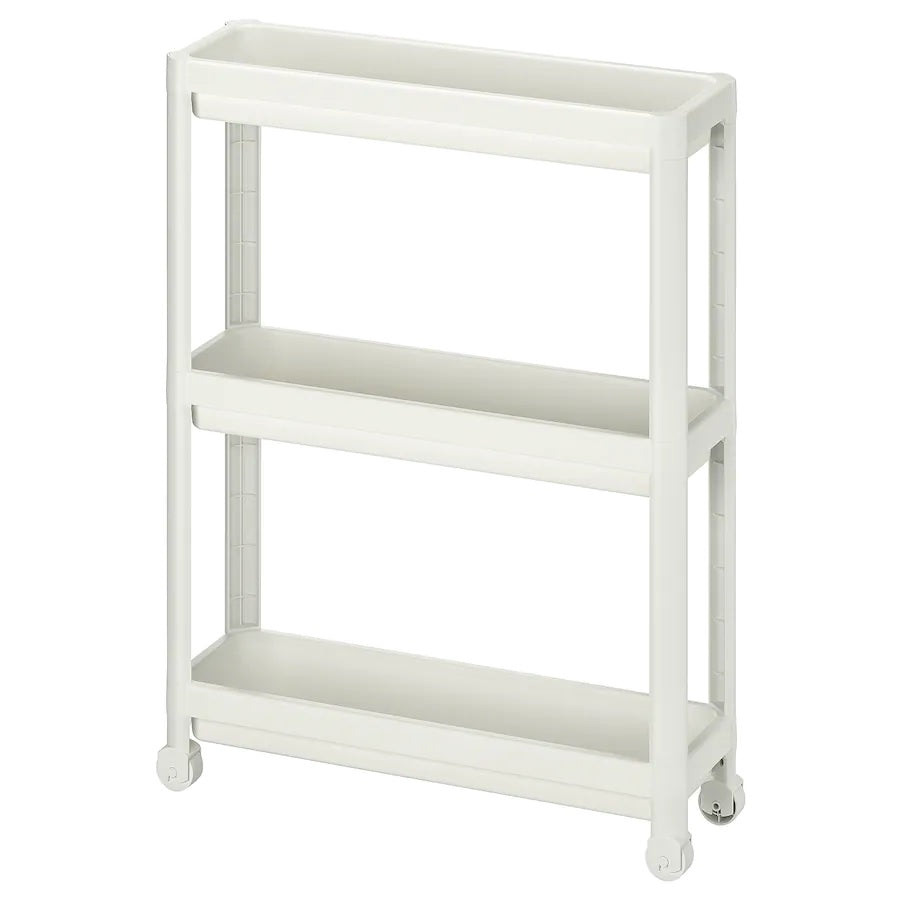 IKEA モンゲル VESKEN Trolley, White, 54x18x71cm– Home Swede Home