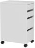 MICKE Drawer unit with drop-file storage, White