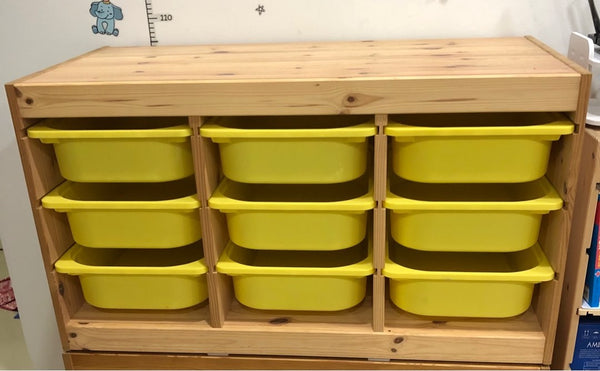 TROFAST Storage box, 42x30x10cm, Yellow