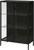 RUDSTA Glass-door cabinet, 80x37x120cm, Anthracite