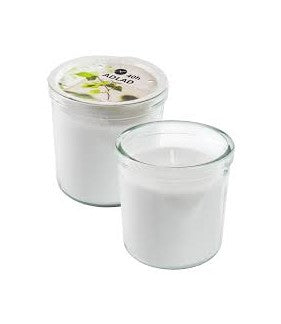 ADLAD Scented candle in glass, Scandinavian Woods/white, 20hr