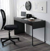 MICKE desk, 142x50cm, Black-brown