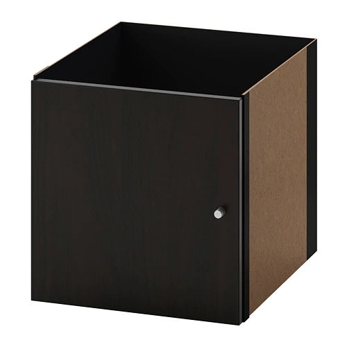 KALLAX insert with door, Black-brown– Home Swede Home