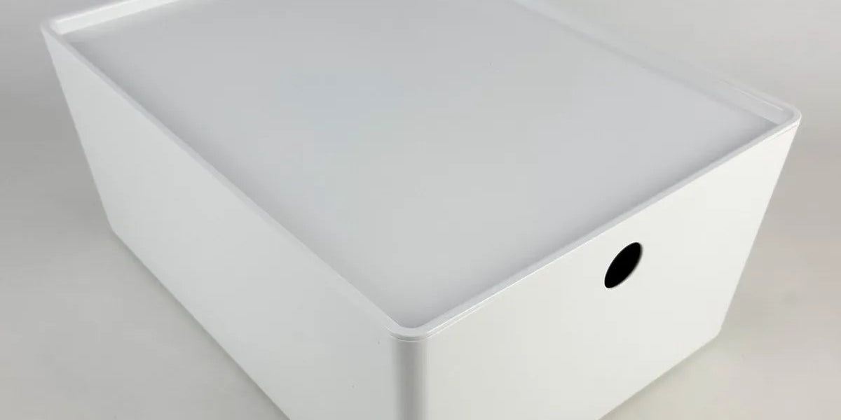 KUGGIS Box with lid, white - IKEA