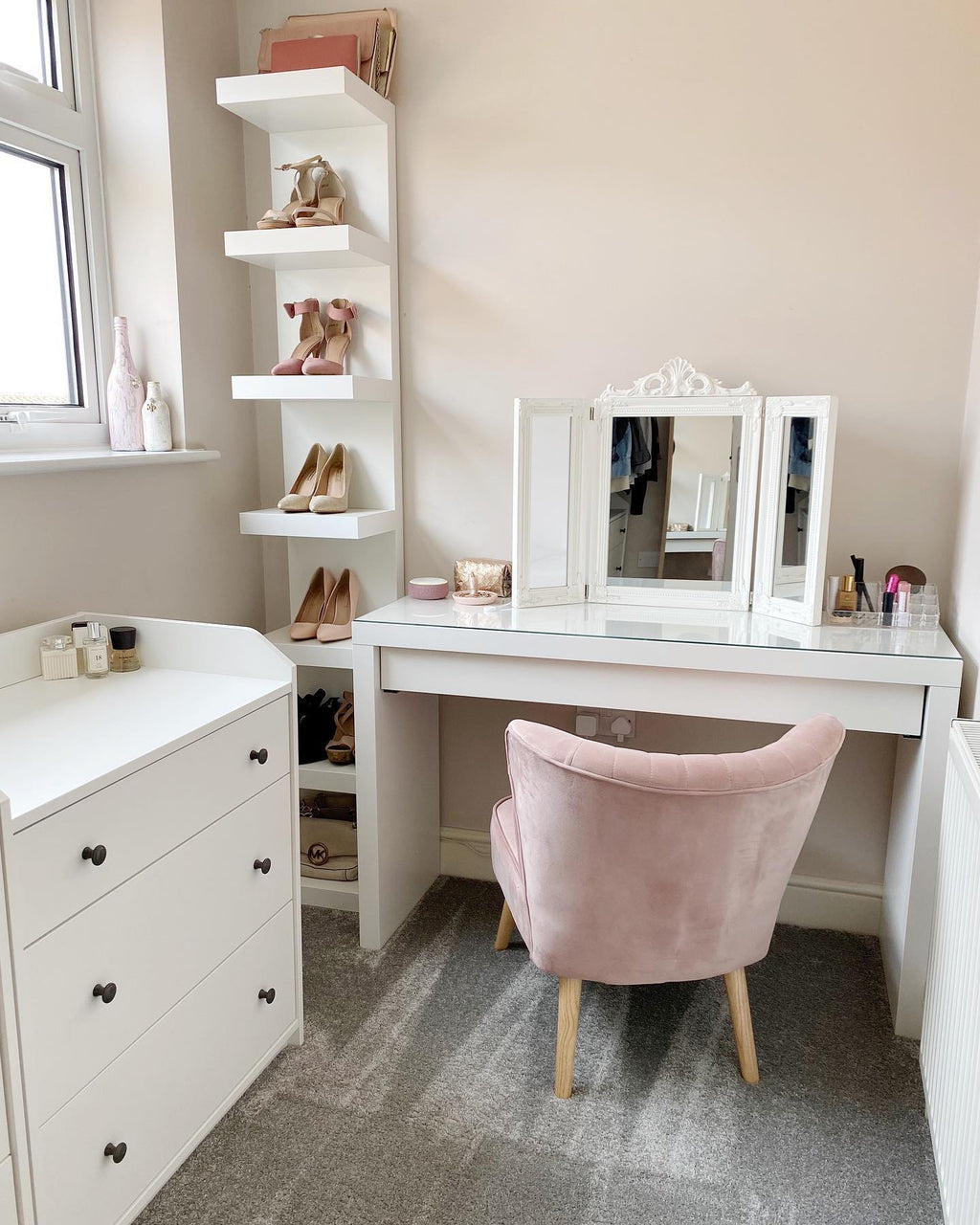 Wall Shelf Chair For Dressing Table Ikea Buy Sleek Modern Dressing