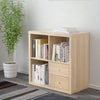 KALLAX 2x2, 77x77cm, White stained oak effect