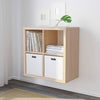 KALLAX 2x2, 77x77cm, White stained oak effect