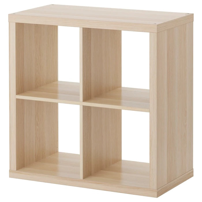 IKEA KALLAX 2x2用 オーク集成材天板(加工3枚＋未加工1枚セット) KALLAX 2x2, 77x77cm, White stained oak effect– Home Swede Home