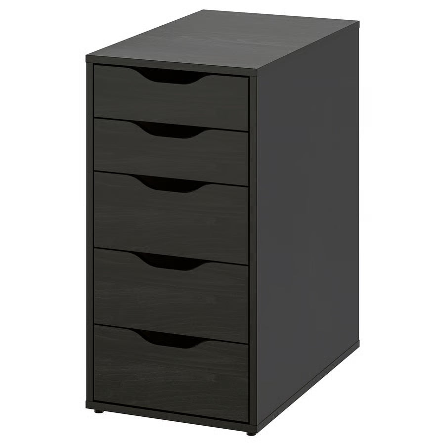 ALEX Drawer unit, Black-brown, 36x70cm– Home Swede Home
