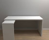 MALM Desk with pull-out panel, White