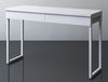 BESTA BURS Desk, 120x40cm, High-gloss white
