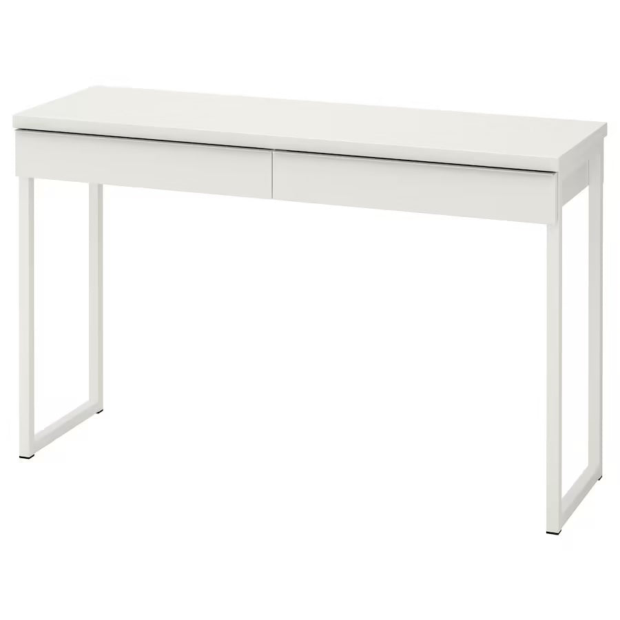 IKEA BESTÅ BURS バースト ホワイト 120cm BESTA BURS Desk, 120x40cm, High-gloss white– Home Swede Home