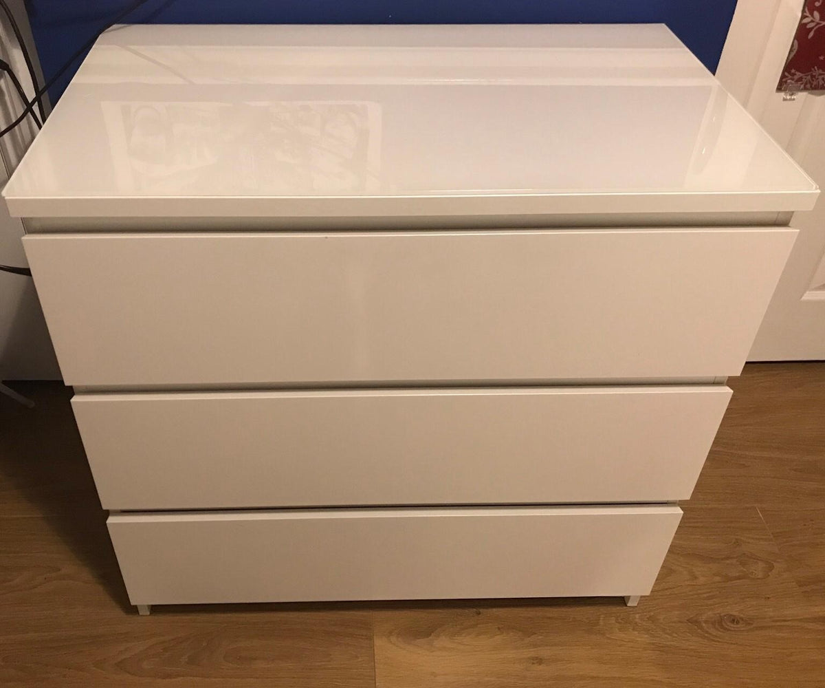 Malm 3 drawer chest deals