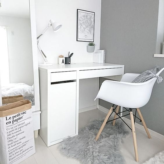 MICKE Desk, 105x50cm, White– Home Swede Home