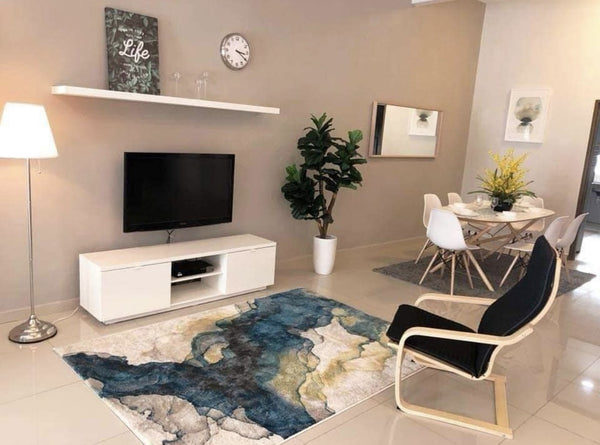 BYAS TV bench, 160x42x45cm, High-gloss white