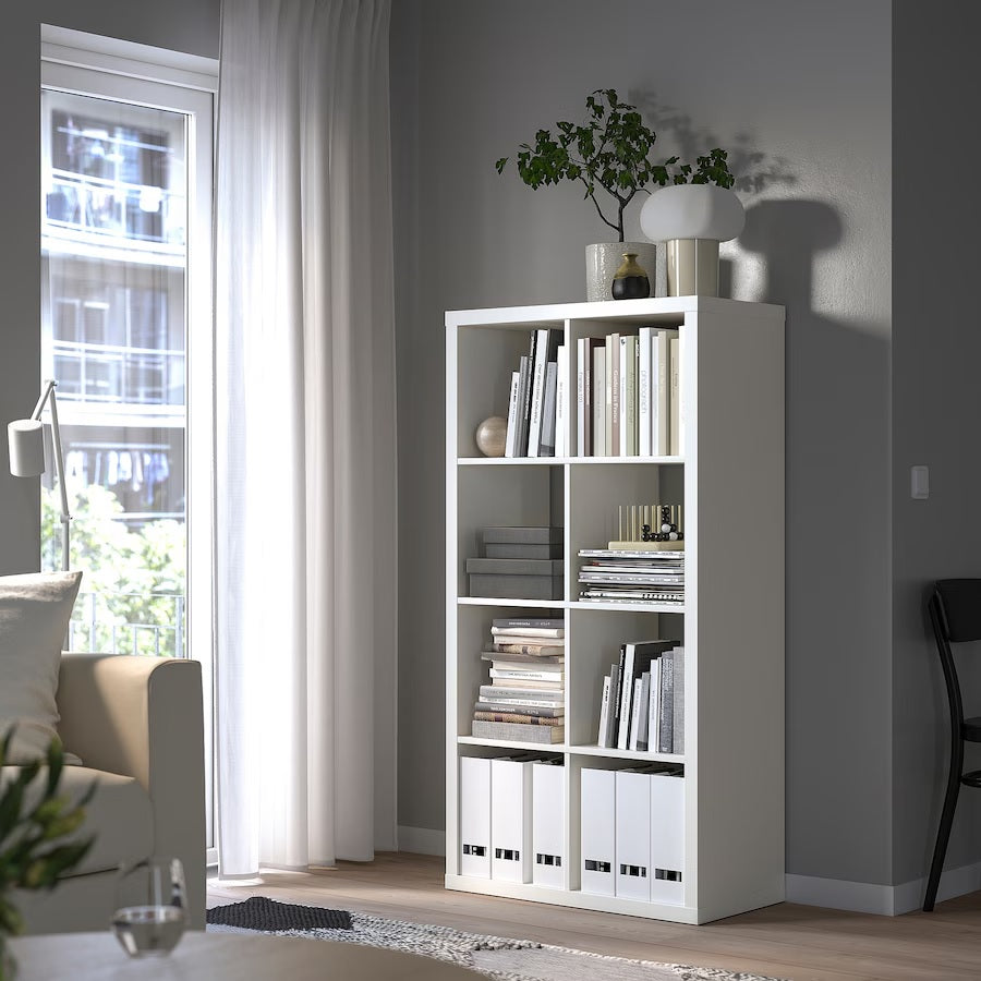 ミツウロコ IKEA KALLAX KALLAX 2x4, 77x147cm, White– Home Swede Home