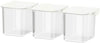 SKADIS Container with lid, 3 pack, White