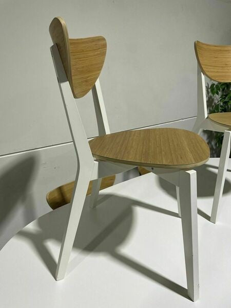 【remon.さま限定】IKEA Nordmyra NORDMYRA Chair, Bamboo/white– Home Swede Home
