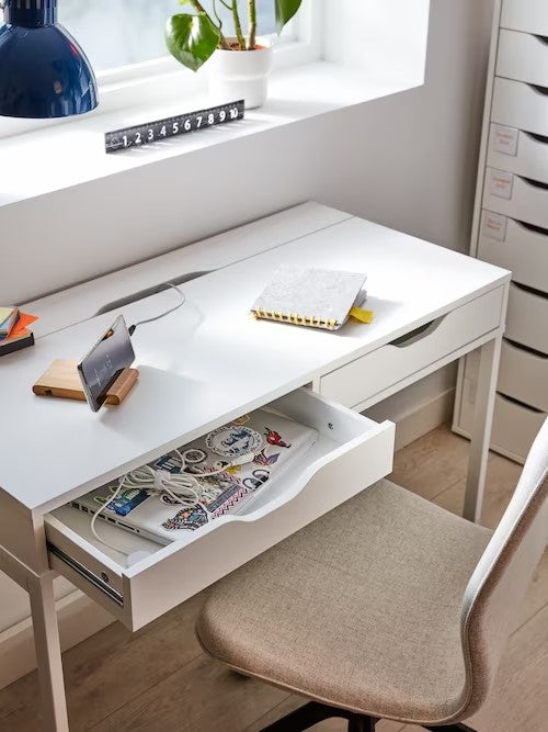 ALEX Desk 132x58cm, White– Home Swede Home