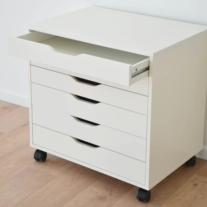 ALEX Drawer unit on castors, 67x66cm, White– Home Swede Home