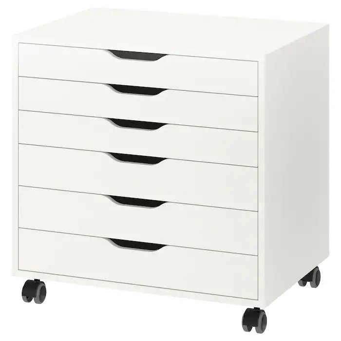 その他 IKEA alex ALEX Drawer unit on castors, 67x66cm, White– Home Swede Home