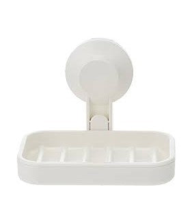 TISKEN Soap dish with suction cup, White